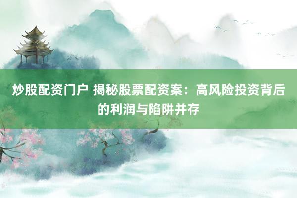 炒股配资门户 揭秘股票配资案：高风险投资背后的利润与陷阱并存