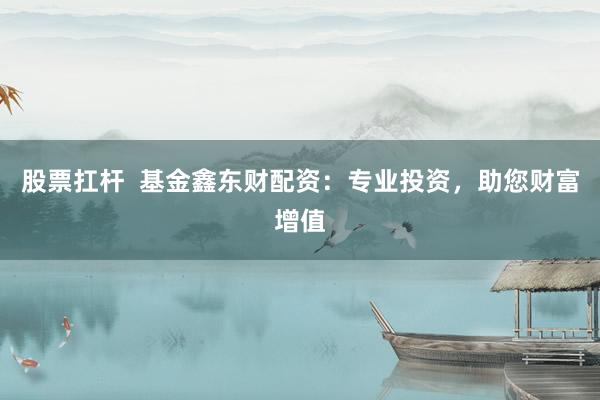 股票扛杆  基金鑫东财配资：专业投资，助您财富增值